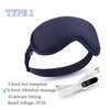 USB Heated Eye Mask with Vibration – Steam Compress & Remote Control for Dry Eye Relief, Sleep & Office Use