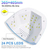 Professional UV Led Nail Lamp with 24 Quick - Dry LEDs - RESTORALUX