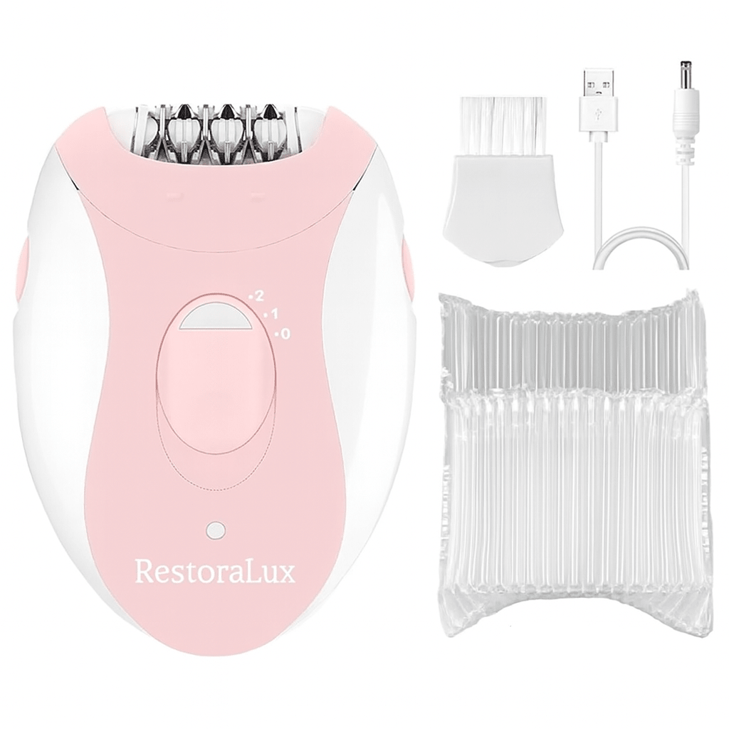 Rechargeable Women’s Electric Epilator – Facial & Body Hair Remover - RESTORALUX