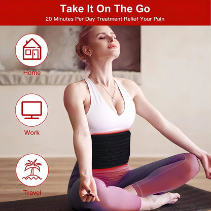 Red Light Therapy Belt 120 LEDs Infrared Pain Relief Pad - RESTORALUX