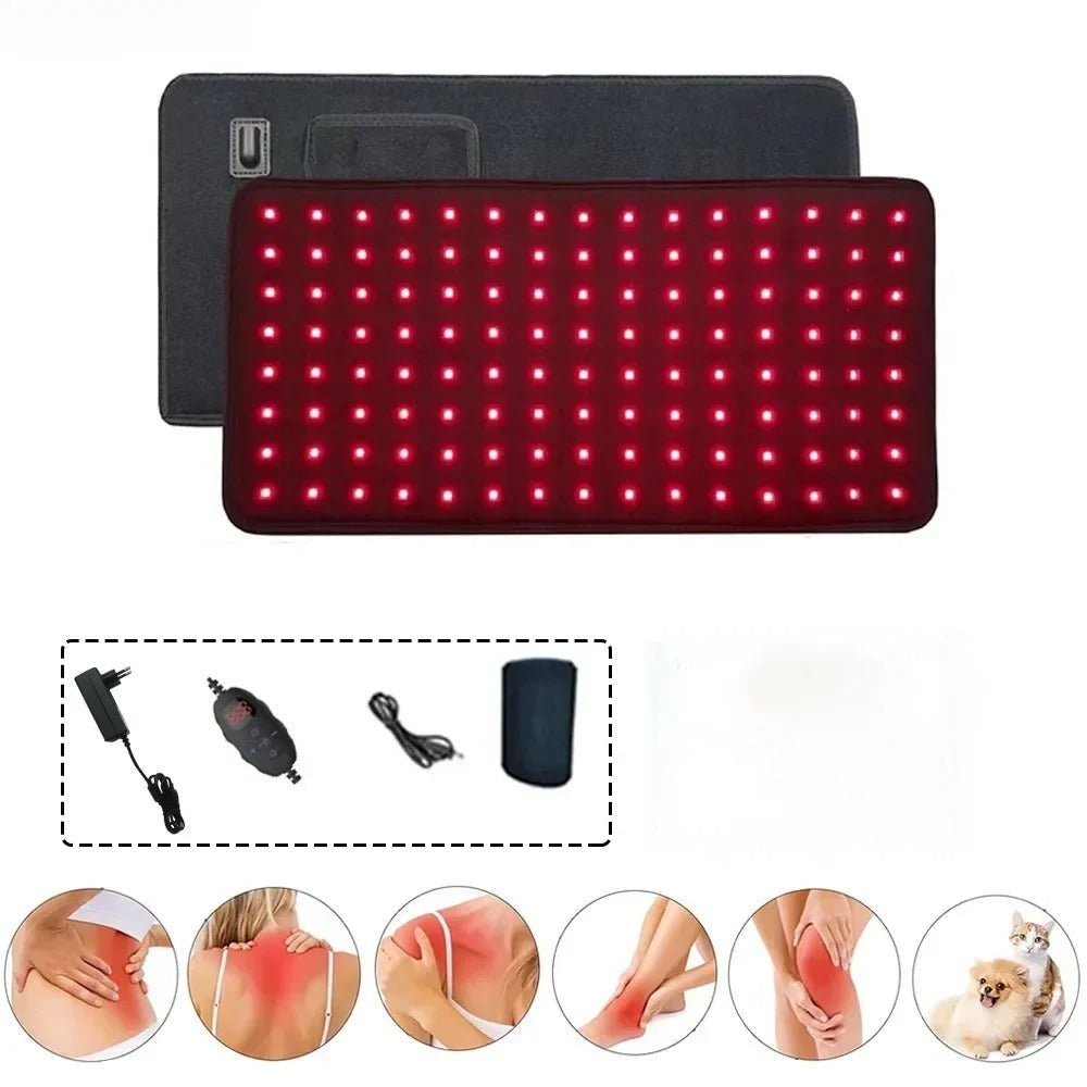 Red Light Therapy Belt 120 LEDs Infrared Pain Relief Pad - RESTORALUX