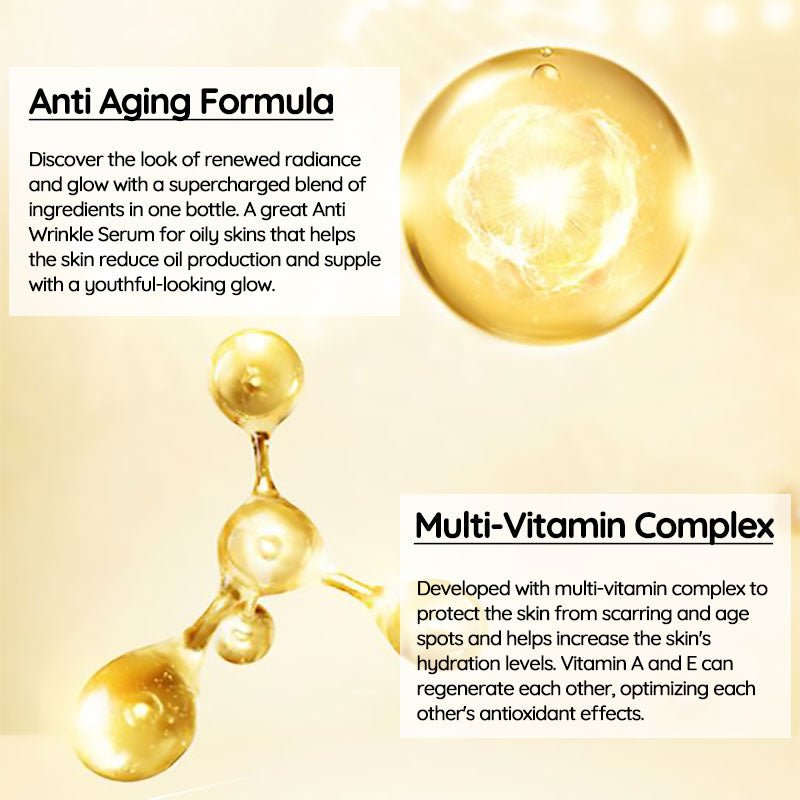 RevitaGlow Instant Anti - Wrinkle A+C+E Serum - RESTORALUX