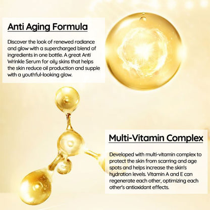 RevitaGlow Instant Anti - Wrinkle A+C+E Serum - RESTORALUX