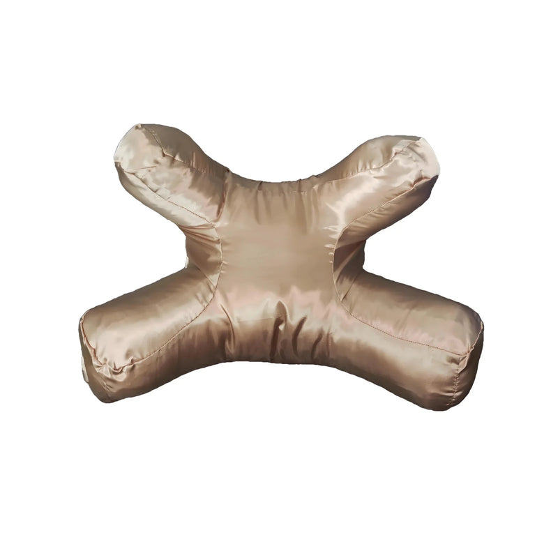SatinAura SilkRest Face Pillow with Satin Cover – Luxury Facial Support Pillow - RESTORALUX