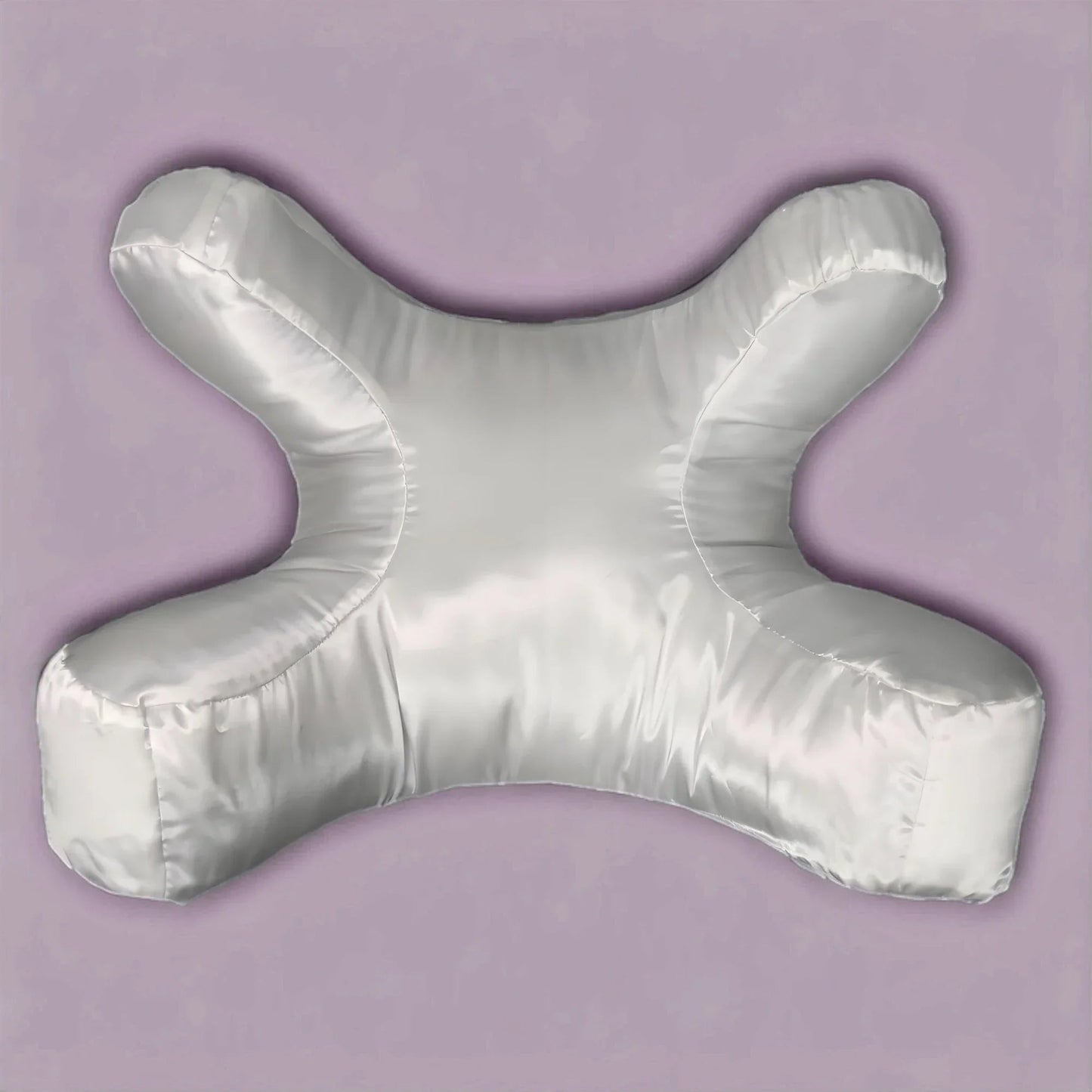 SatinAura SilkRest Face Pillow with Satin Cover – Luxury Facial Support Pillow - RESTORALUX