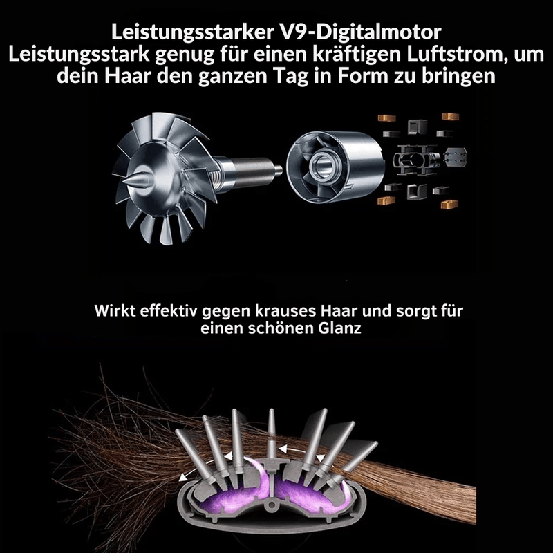 StyleEase 2 - in - 1 Hairstyler – Ionic Hair Dryer and Styling Brush - RESTORALUX