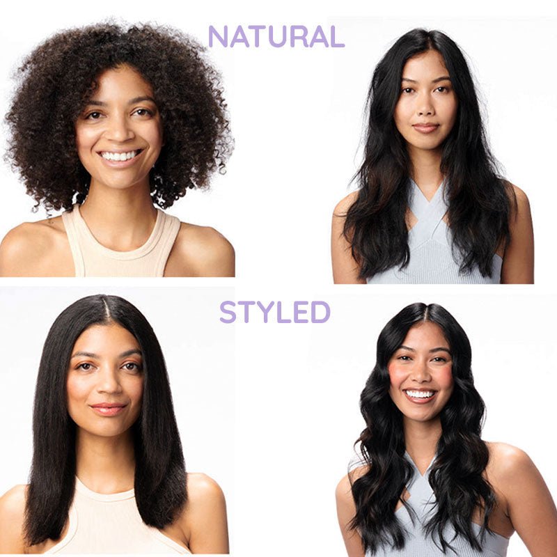 StyleSpin Professional 2 in 1 Rotating Iron Hair Brush - RESTORALUX