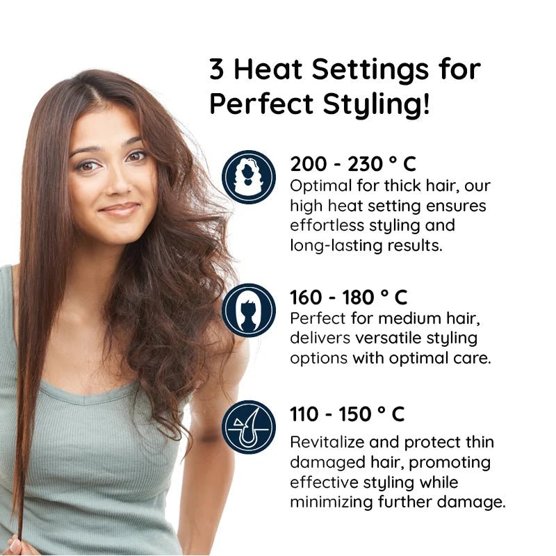 StyleSpin Professional 2 in 1 Rotating Iron Hair Brush - RESTORALUX