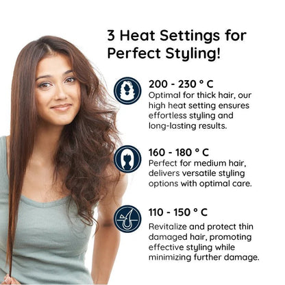 StyleSpin Professional 2 in 1 Rotating Iron Hair Brush - RESTORALUX