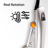 StyleSpin Professional 2 in 1 Rotating Iron Hair Brush - RESTORALUX
