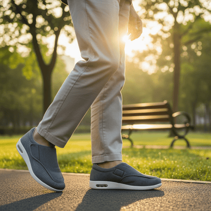 SwellComfort Diabetic Shoes – Memory Foam Zero - Drop Comfort Walking Shoes - RESTORALUX