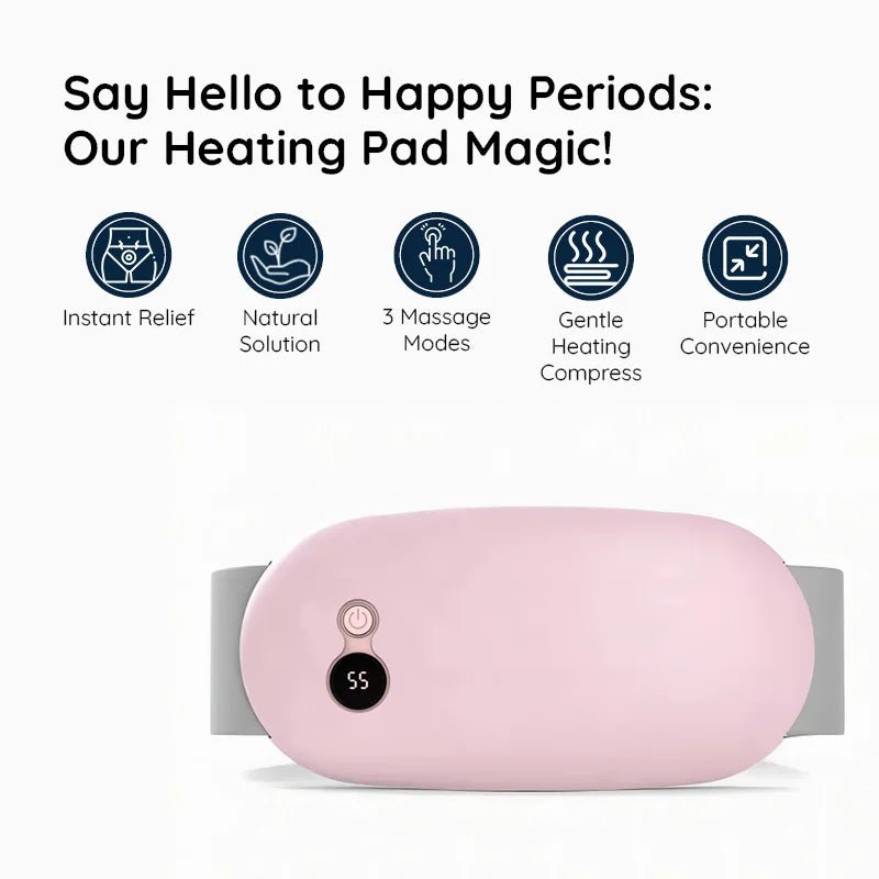 ThermaRelief Heating Pad for Menstrual Discomfort with Massage - RESTORALUX
