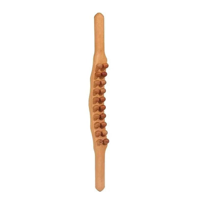 ThermaRelix Therawood Luxury Gua Sha Massage Stick – Wooden Tool for Blood Circulation and Muscle Relaxation - RESTORALUX