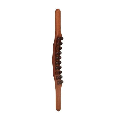 ThermaRelix Therawood Luxury Gua Sha Massage Stick – Wooden Tool for Blood Circulation and Muscle Relaxation - RESTORALUX