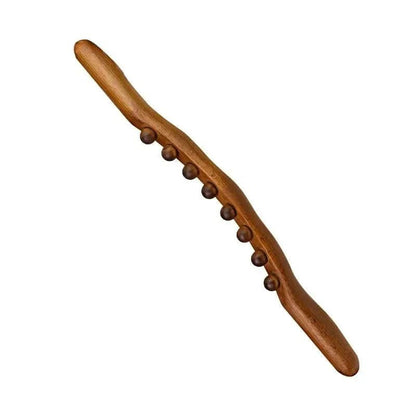 ThermaRelix Therawood Luxury Gua Sha Massage Stick – Wooden Tool for Blood Circulation and Muscle Relaxation - RESTORALUX