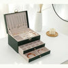 Veloura Luxe Jewel Leather Jewellery Box – Elegant Stylish Storage Organizer - RESTORALUX