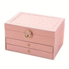 Veloura Luxe Jewel Leather Jewellery Box – Elegant Stylish Storage Organizer - RESTORALUX