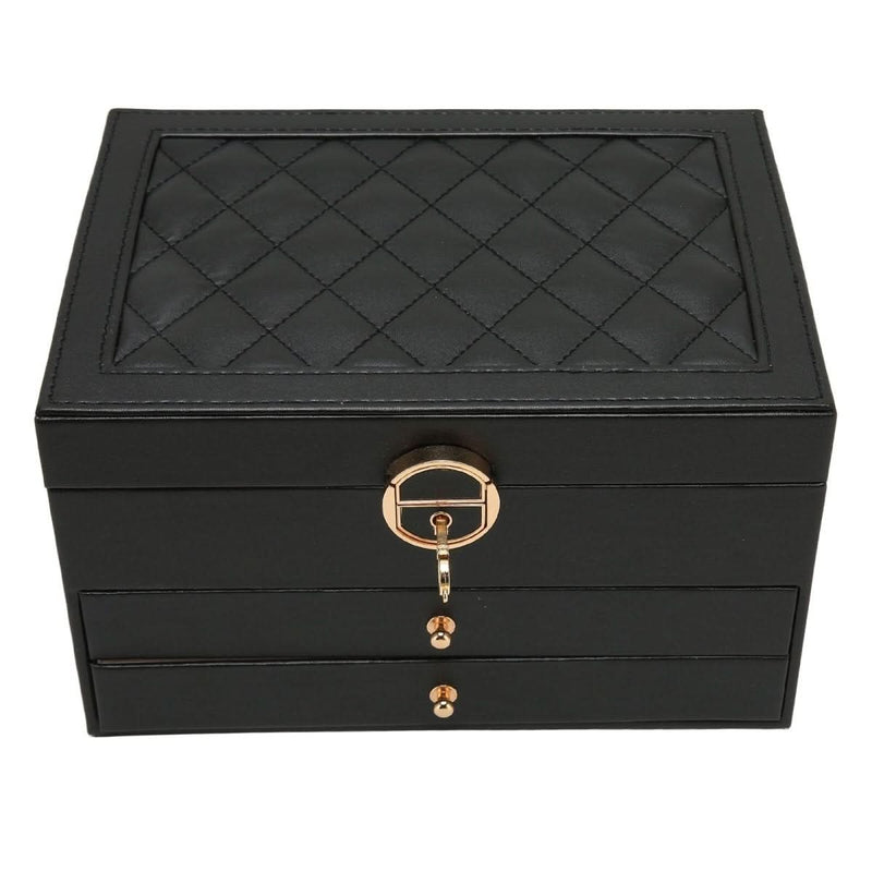 Veloura Luxe Jewel Leather Jewellery Box – Elegant Stylish Storage Organizer - RESTORALUX