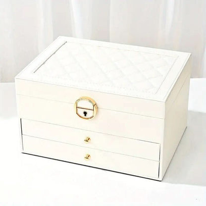 Veloura Luxe Jewel Leather Jewellery Box – Elegant Stylish Storage Organizer - RESTORALUX