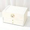 Veloura Luxe Jewel Leather Jewellery Box – Elegant Stylish Storage Organizer - RESTORALUX