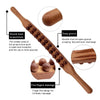 WooRelief Gua Sha Massage Stick – Natural Wood Muscle Massage Tool - RESTORALUX
