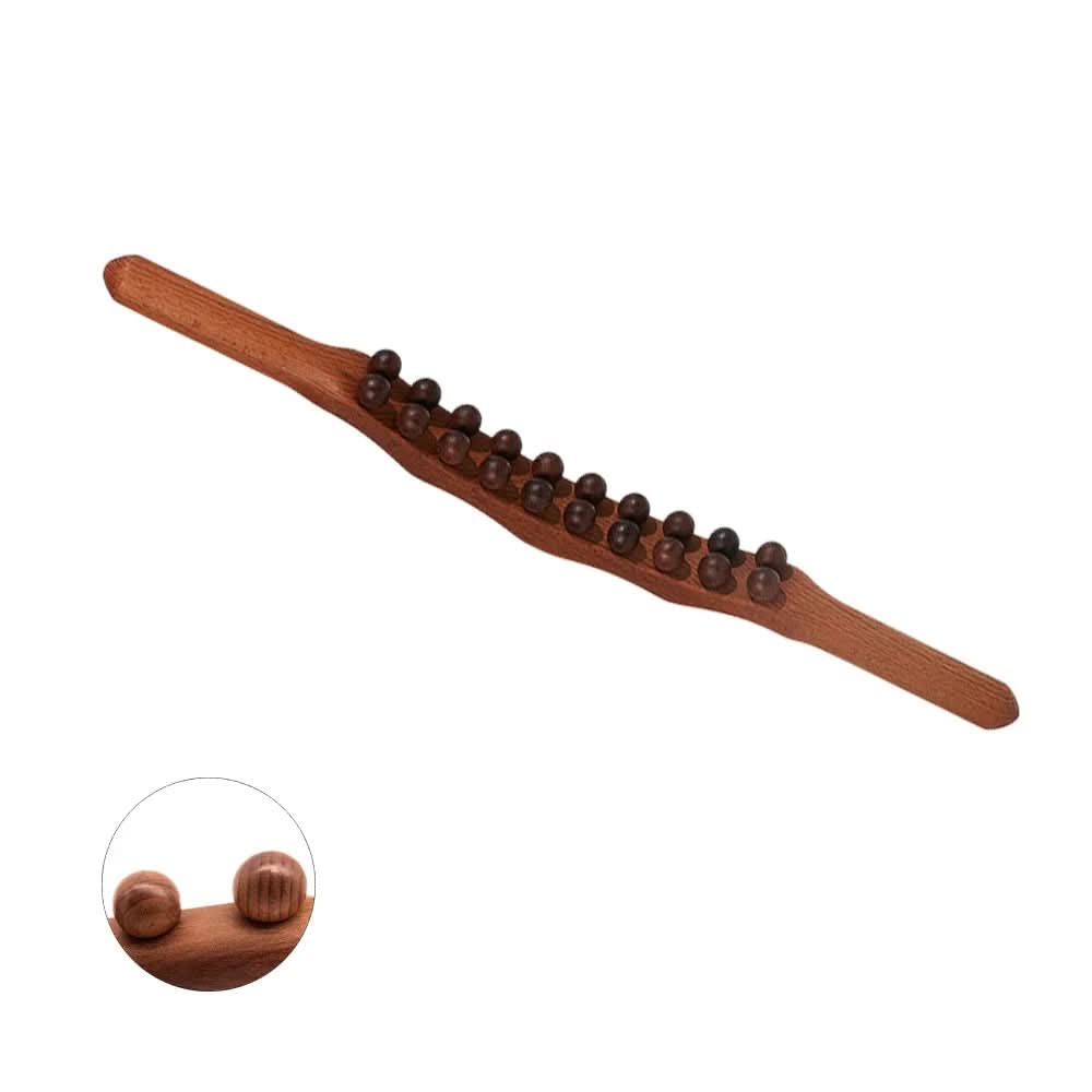 WooRelief Gua Sha Massage Stick – Natural Wood Muscle Massage Tool - RESTORALUX